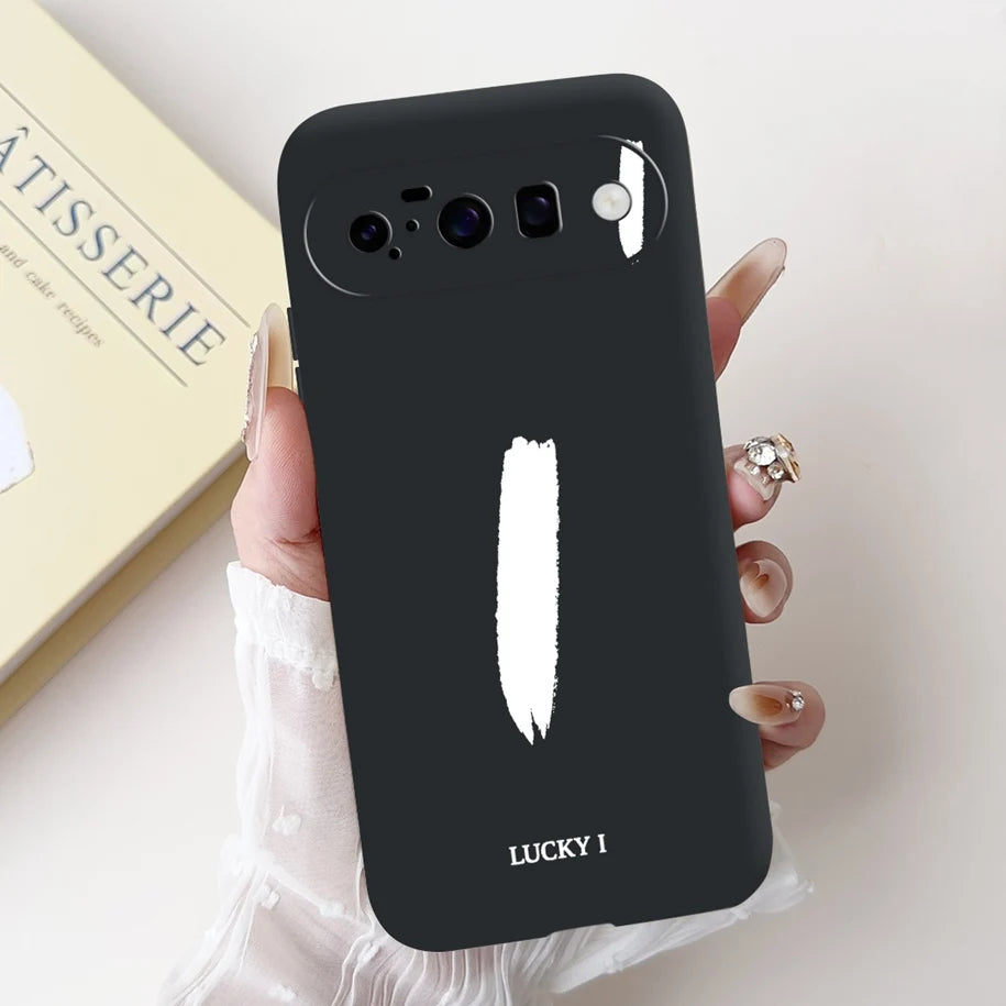 For Google Pixel 10 Pro XL 5G Case Lucky Crown Flower Letters Silicone Soft Cover For Pixel10 10Pro Pixel10 pro XL Protect Cover