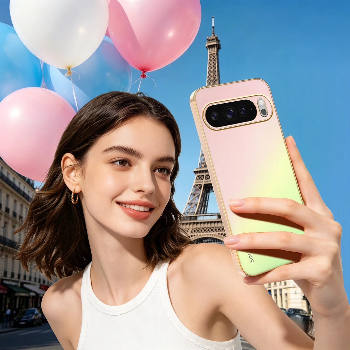 Plating AG Matte Gradient Color Case for Google Pixel 11 10 9 Pro XL 8 7 6 8A 7A 6A  Shockproof Full Camera Protect Back Cover