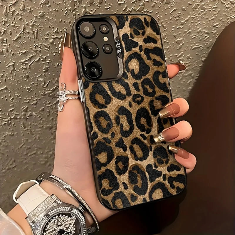 For Samsung Galaxy S25 Ultra Case Samsung S24 S24Ultra S22 S23 FE S 25 Case IMD Black Long Snake Animal Pattern Hard Phone Cover