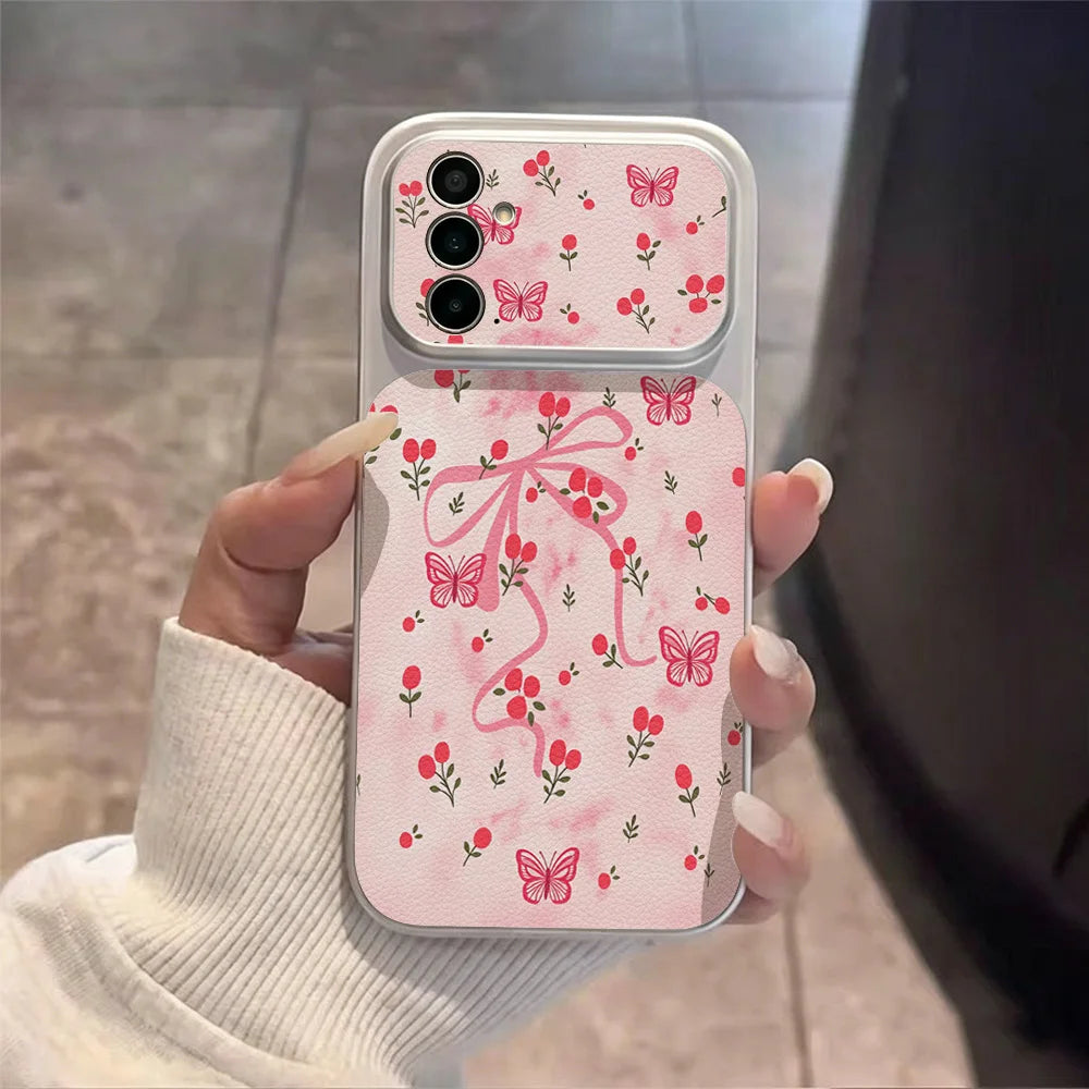 Bow Knot Phone Case For Samsung A57 5G A17 A56 A55 A16 A15 A54 A53 A37 A36 A35  A07 A06 A27 S26 Ultra S25 Plus S23 S24 FE Cover