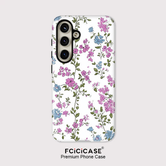 Fcicicase Phone Case For Samsung Galaxy A56 A 56 5G A16 A36 A26 Fashion Nice Flower Print Silicone Shockproof Acrylic Fundas