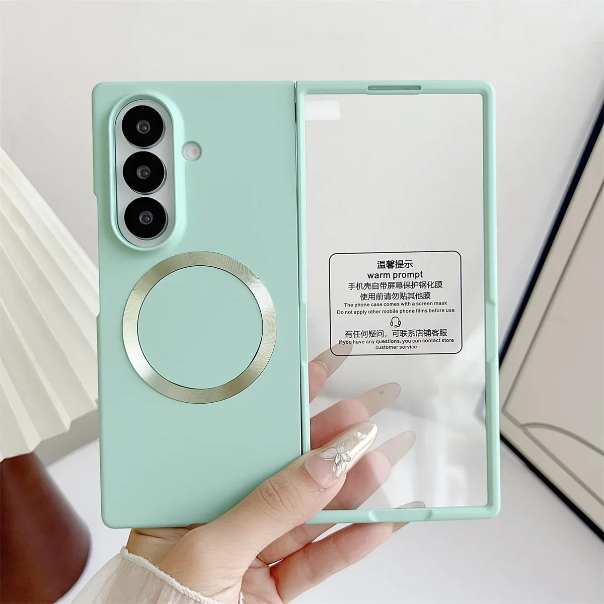 Fashion Candy Color Soft Skin Touch Magnetic Case For Samsung Z Fold 8 Ultra 7 6 5 All-in-One Integrated HD Film Anti-drop Cover