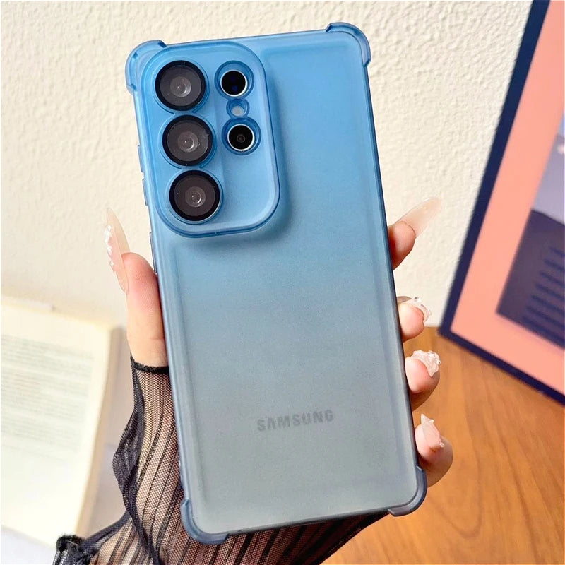Gradient Clear Case For Samsung Galaxy S26 S25 S24 S23 Ultra Plus FE A57 56 55 37 36 35 27 26 17 Soft Cover