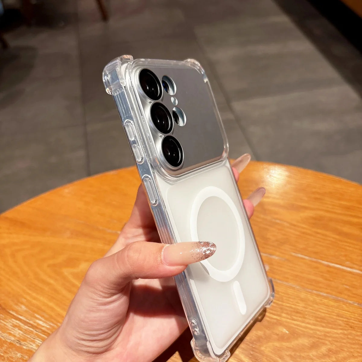 Luxury Detachable Lens Protect Matte Clear Phone Case For Samsung S26 S25 S24 Ultra Plus Four Corner Anti-fall Shockproof Cover