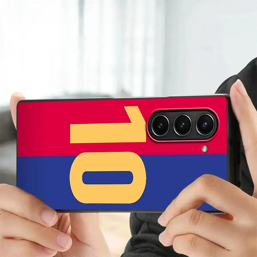 Cool Football Number Case for Samsung Galaxy Z Fold 7 6 5 4 3 ZFold6 ZFold3 ZFold5 ZFold4 ZFold7 Back Phone Cover