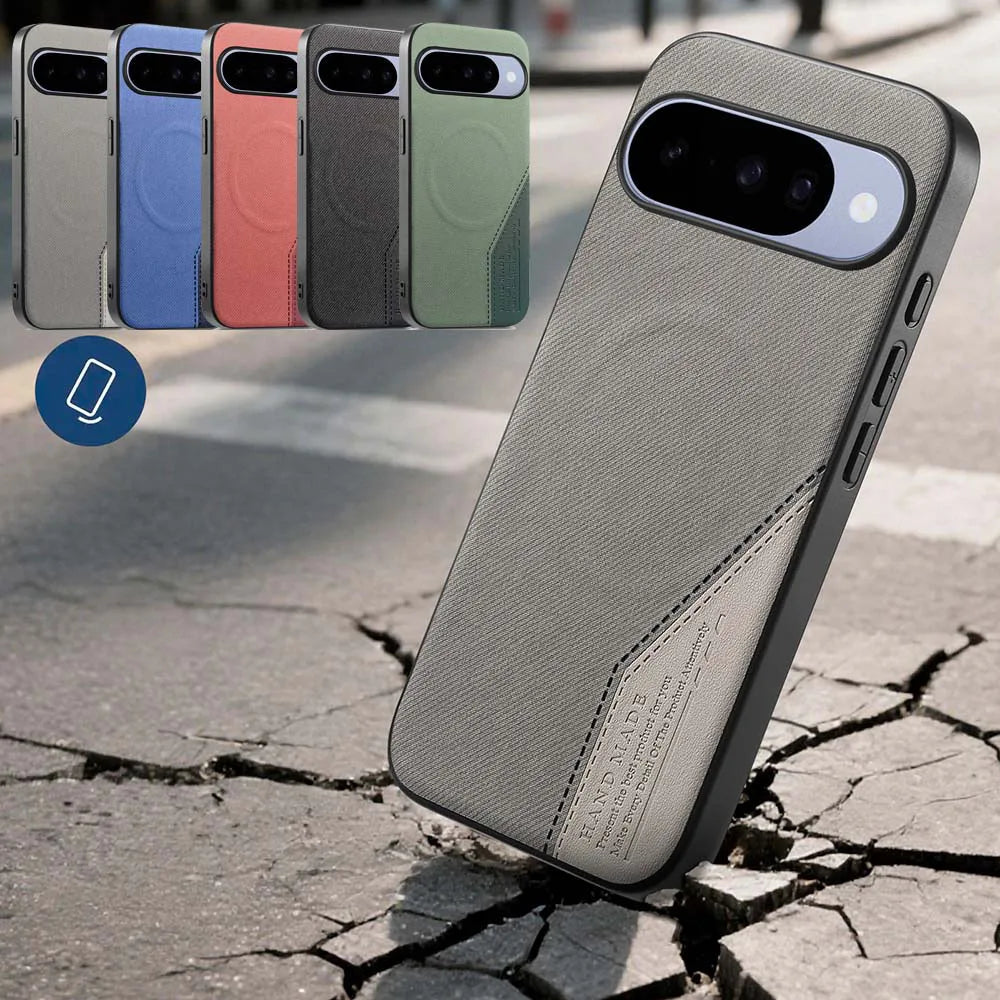 Luxury Fabric Leather Splicing Magnetic Case For Google Pixel 10 Pro XL 10A 9 9A Protective Phone Back Cover