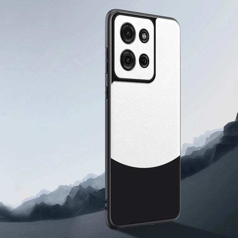 Case for Motorola Moto G75 5G G 75 Leather Splicing Pattern Silicone Protection Hard Shockproof Phone Cover MotorolaMotoG75