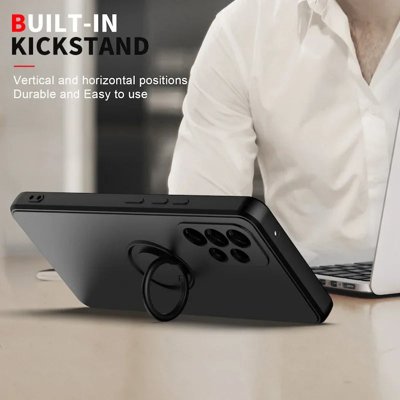 Case for Motorola Moto G9 Plus G9 Power G9 Play Moto One Fusion G60S G60 E30 E40 Luxury Magnetic Ring Holder Cover with lanyard