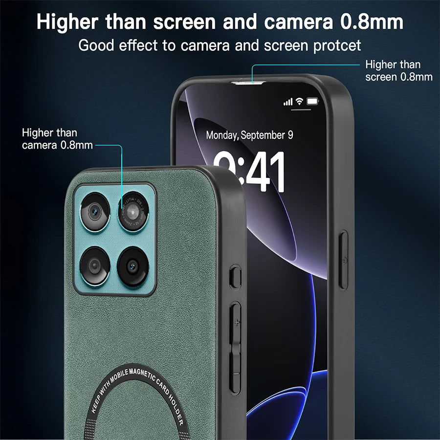 Shockproof Phone Case For Moto Edge 60 Fusion Stylus 60 Pro 60S ﻿Magnetic Retro Soft PU Leather OLGYBPCX