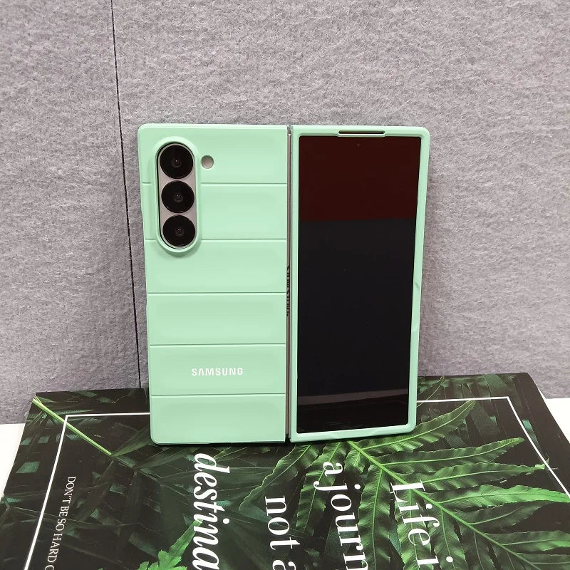 Skin Feel Phantom Shield Case For Samsung Galaxy Z Fold 7 6 5 4 3 Fold7 Fold6 2-piece Set Protective Shockproof Back Cover Funda