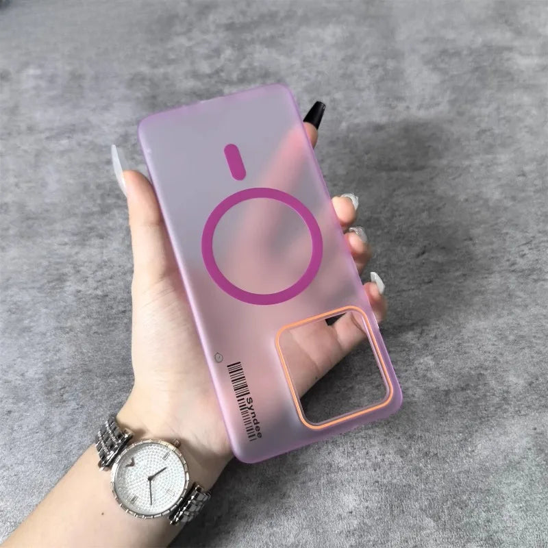 For Motorola Edge 60 NEO Edge60 Pro Stylus Case for Magsafe Matte Pc Translucent Case for Moto Edge 50 Fusion Shockproof Cover