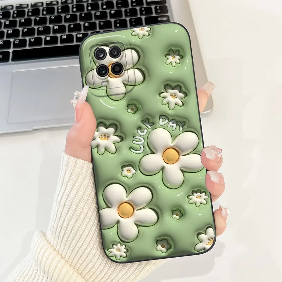 Case For Samsung Galaxy A22 M22 M32 4G Case SM-A225F SM-M225F SM-M325F Shockproof Cover Fashion Painted Soft Silicone Phone Capa