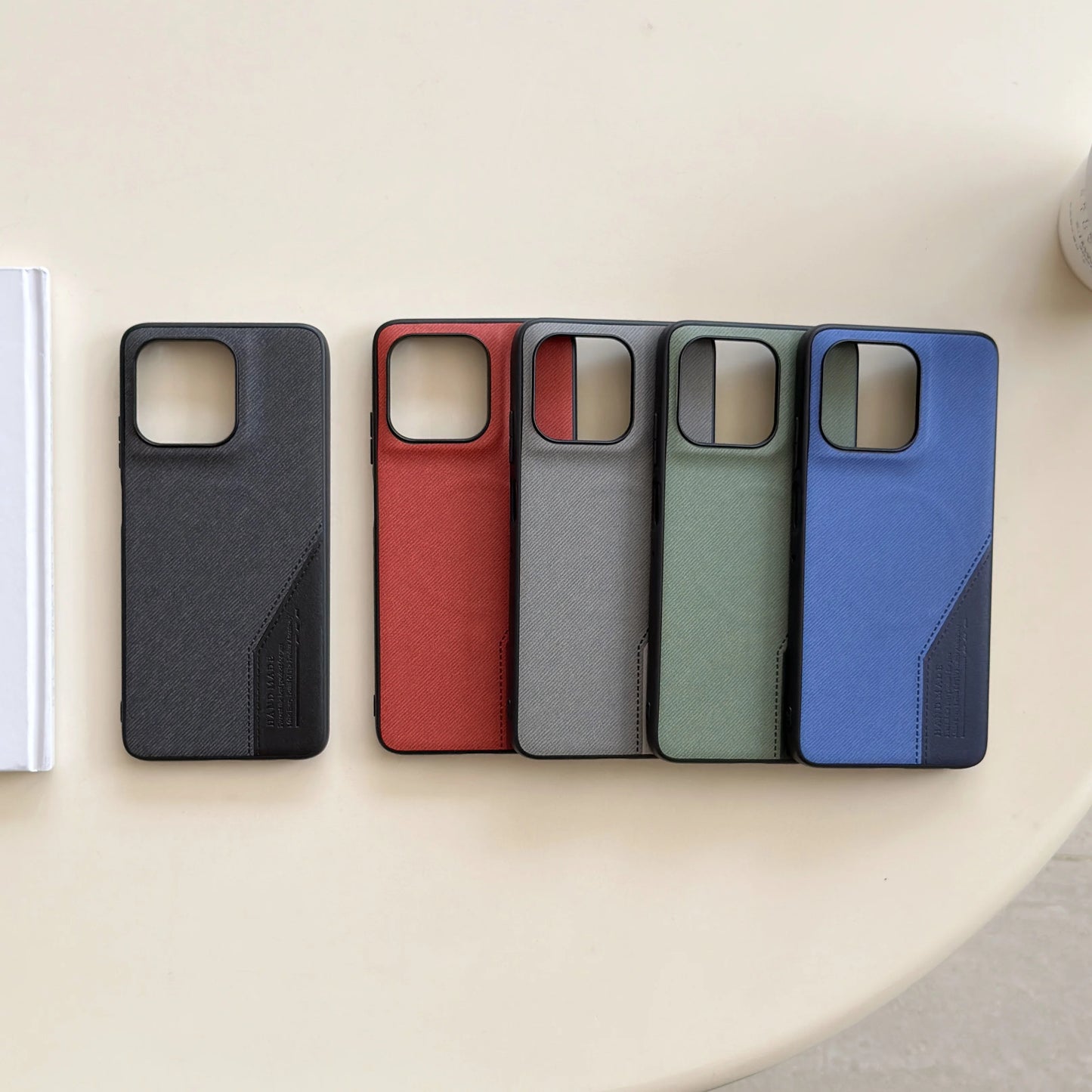 Business Splicing Fabric Pattern Magnetic Phone Case For Motorola G86 G56 G15 Edge 60 Stylus 60 Fusion Wireless Charging Cover