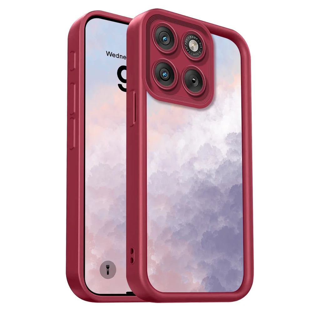 Texture Clouds Phone Case For Motorola Edge 70 60 50 40 Pro Ultra Fusion Stylus Neo 4G 5G Staircase Soft Cover