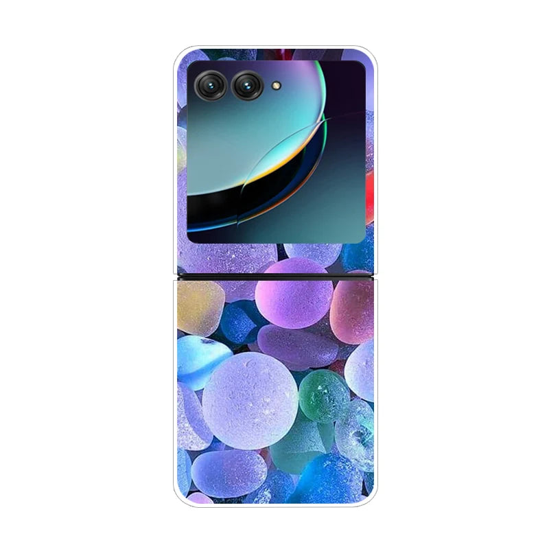 For Motorola Razr 50 Ultra Case Cute Transparent PC Hard Case Back Cover For Moto Razr 50 Ultra Phone Coque 50Ultra Plus Capa