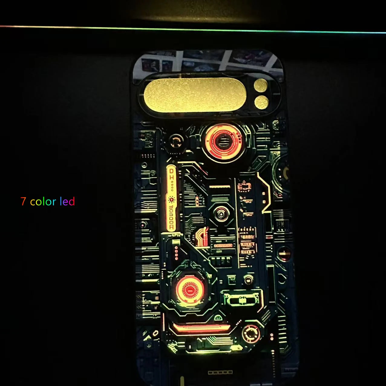 Voice Control Starry Colorful LED Phone Cases For Google Pixel 9 8 7 Pro XL 10 9a 8a 7a 6a Phone Cover Glass Luminous Bumper