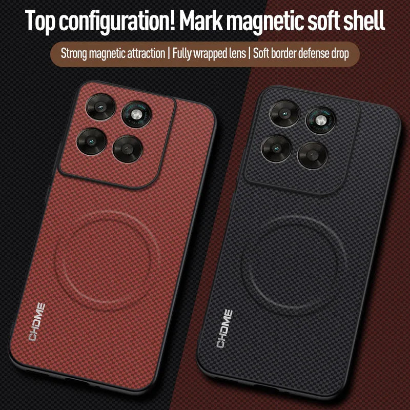 EUCAGR For Motorola Moto G77 Car Magnetic Holder Phone Case For Motorola Moto G77 Shockproof Silicone Full Protective Back Cover
