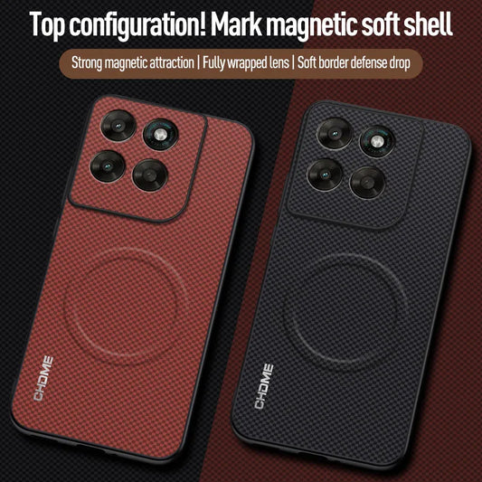 EUCAGR For Motorola Moto G77 Car Magnetic Holder Phone Case For Motorola Moto G77 Shockproof Silicone Full Protective Back Cover