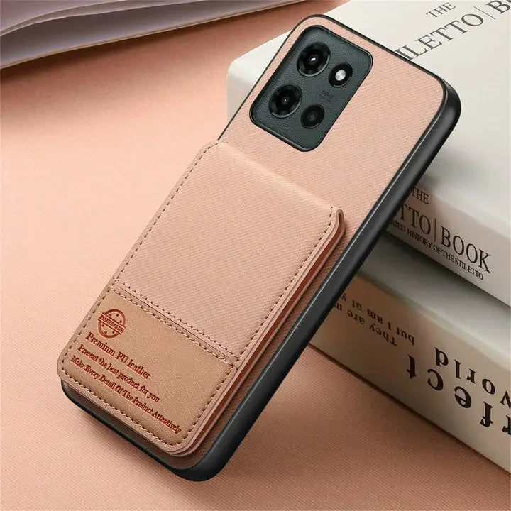RFID Leather Funda For Motorola Moto G86 Power 5G Back Cover Motorola Phone Moto G75 G35 G15 G05 G56 G66Y G96 G85 G 86 Card Capa