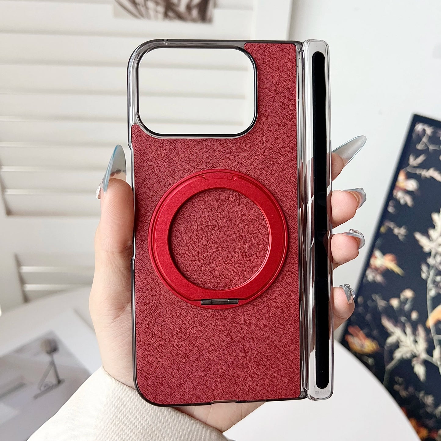 Case For Google Pixel 10 Pro Fold Stylish Colorful Magnetic Rotating Stand Skin-friendly Leather Cover Shockproof Bumper Funda