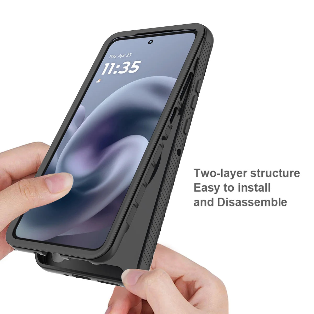 Military Shockproof Matte Magnetic Phone Case For Motorola Moto G55 G05 G35 G15 E15 G06 G56 G86 For Magsafe Rugged Armor Cover
