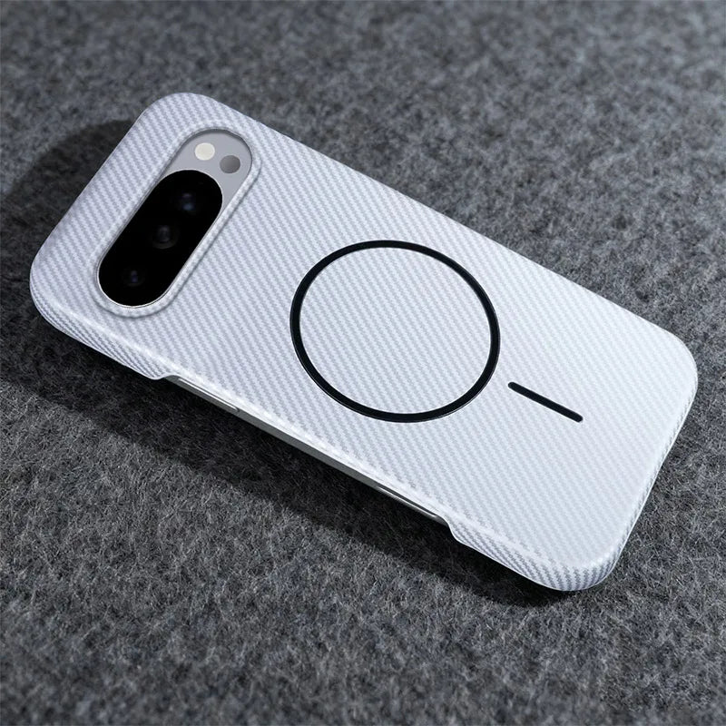 Carbon Fiber Magnetic For Magsafe Case For Google Pixel 10 9 Pro XL 10ProXL 9ProXL 9A Wireless Charger PC Frameless Phone Cover