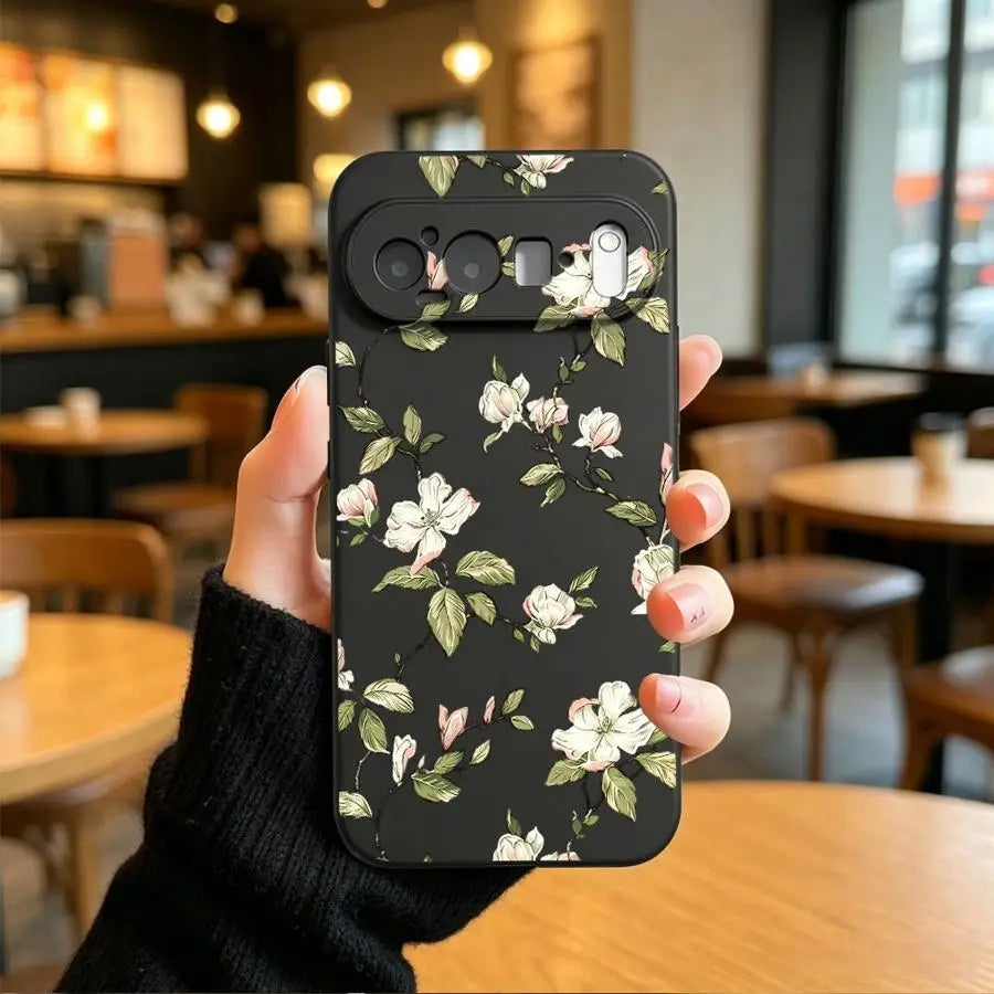Case for Google Pixel 10A 6 7 8 Pro 6a 8a 9a 7a 10 9 Pro XL Funda Phone Cover Vintage Floral Branch