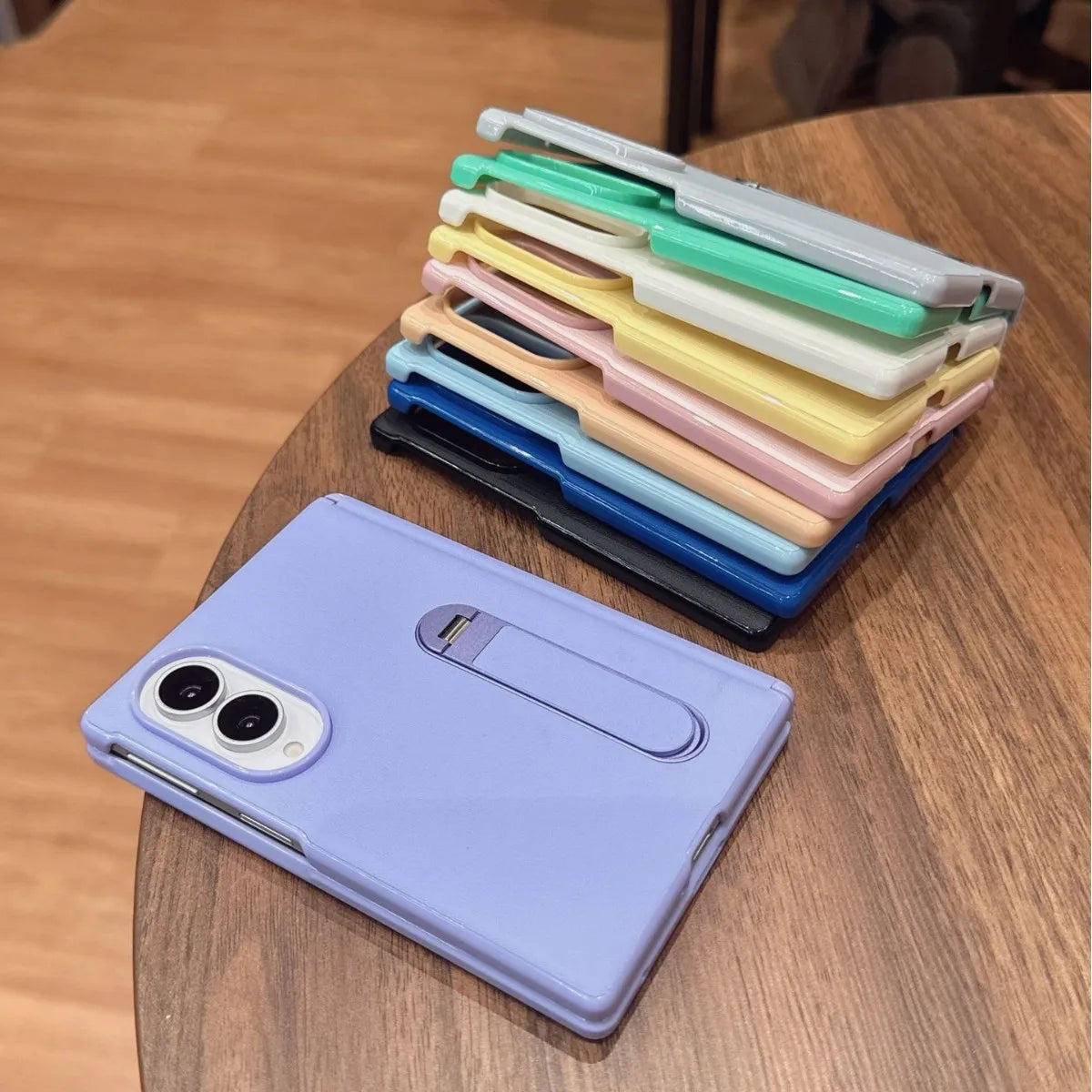 For Samsung Z Fold 8 Phone Case New Magnetic Foldable Screen Center Hinge Full Wrap Matte Texture Leather-Like Protection Cover