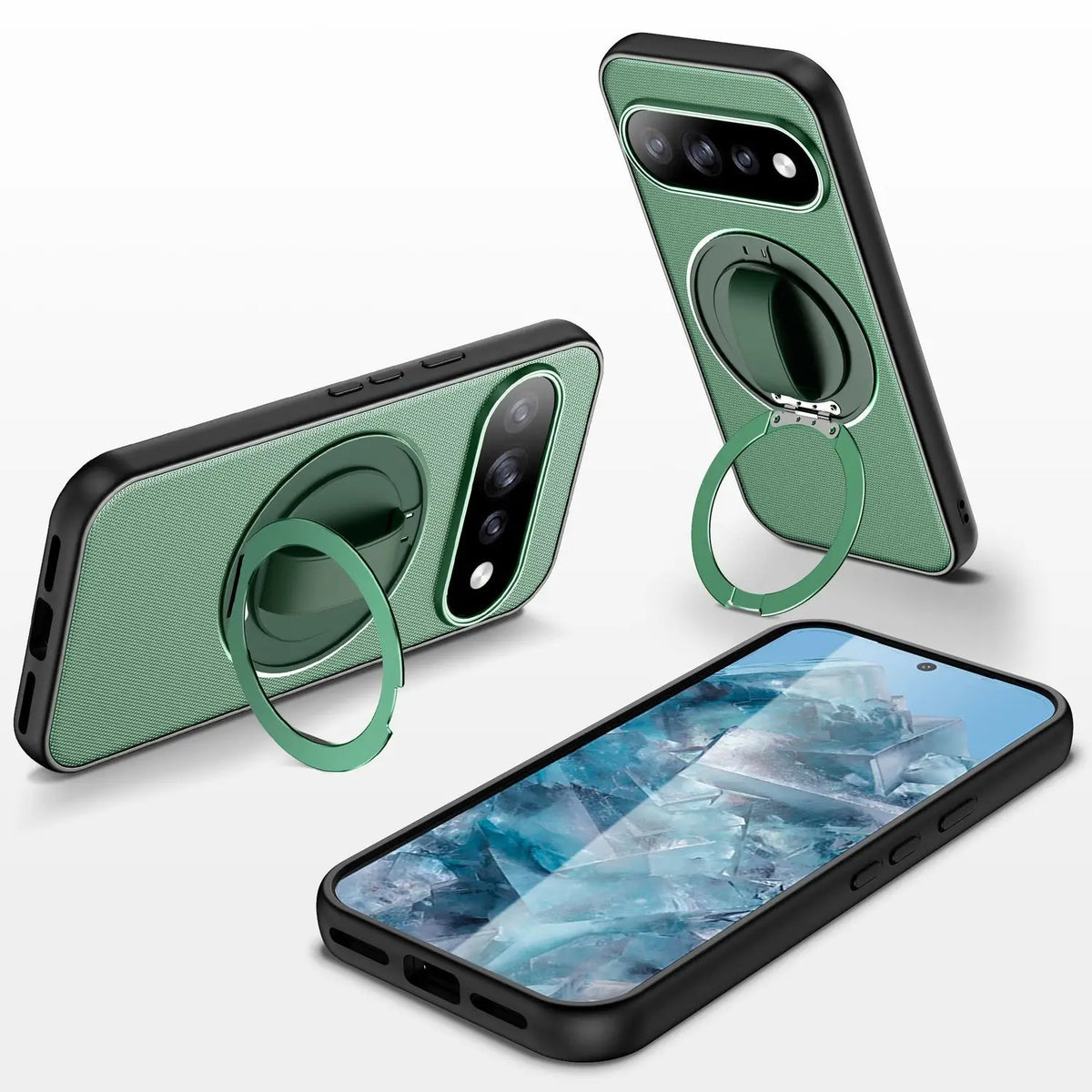 Magnetic Case For Google Pixel 11 10 Pro XL 10a Heavy Armor Wristband Rotating Bracket Drop Protective Cover For Pixel11 Pro XL