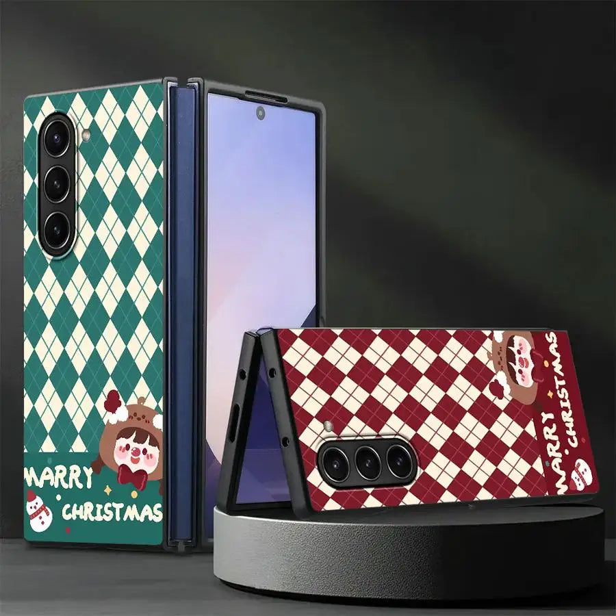 Christmas Cute Loopy Case for Samsung Galaxy ZFold7 ZFold3 Z Fold 7 6 5 4 3 ZFold4 ZFold5 ZFold6 Back Phone Cover