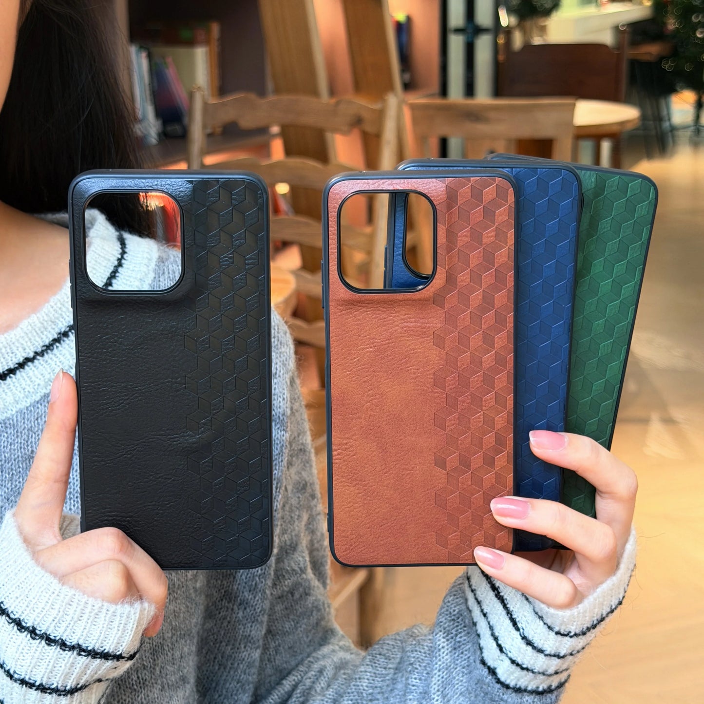 Luxury 3D Grid Strong Magnetic Phone Casefor Motorola G86 G06 G56 G15 Edge 60 Stylus 60 Fusion Wireless Charging Slim Fit Cover