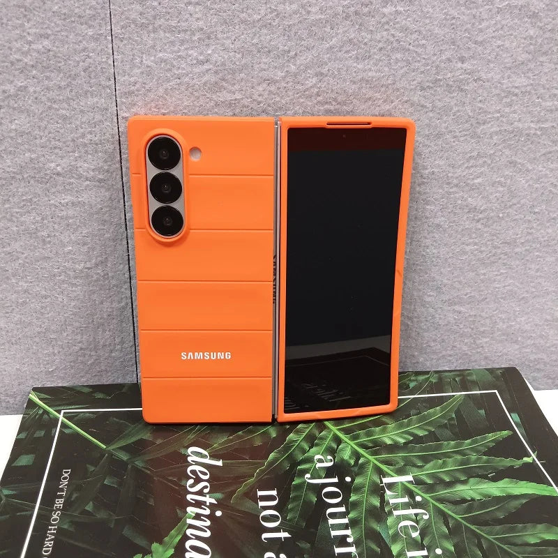 Skin Feel Phantom Shield Case For Samsung Galaxy Z Fold 7 6 5 4 3 Fold7 Fold6 2-piece Set Protective Shockproof Back Cover Funda