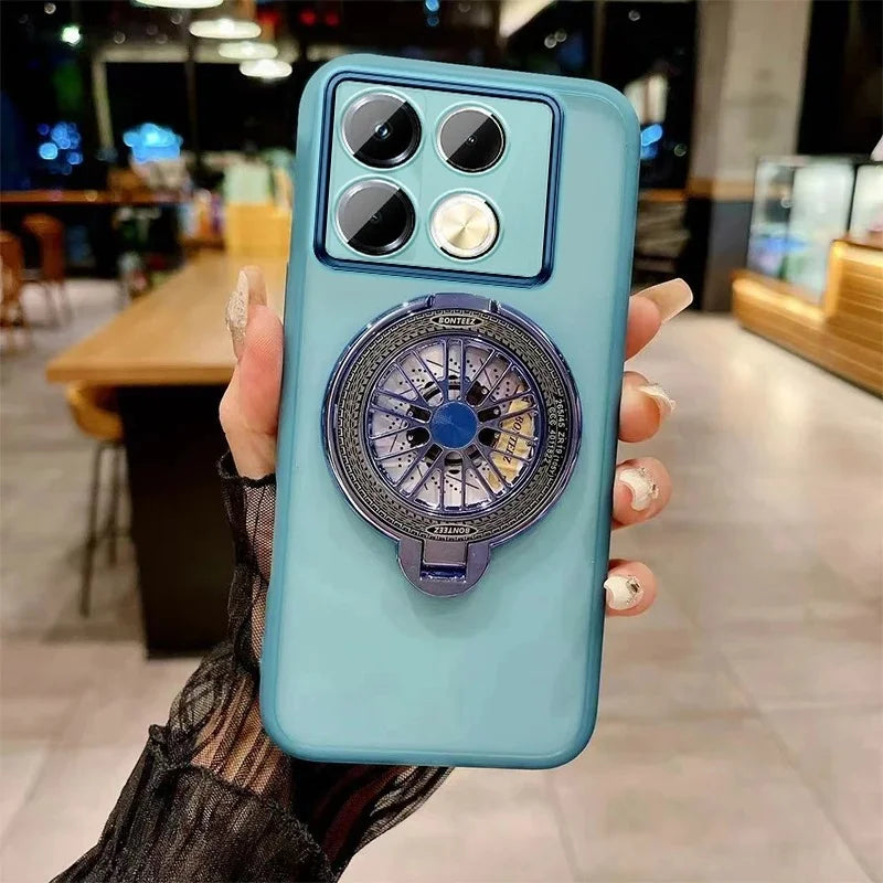 Luxury 3D Gyroscopic Magnetic Stand Case For Moto Edge 70 Fusion+ 60 50 Ultra Pro NEO G67 G77 G17 G86 G56 G66Y/J G06 Power Cover