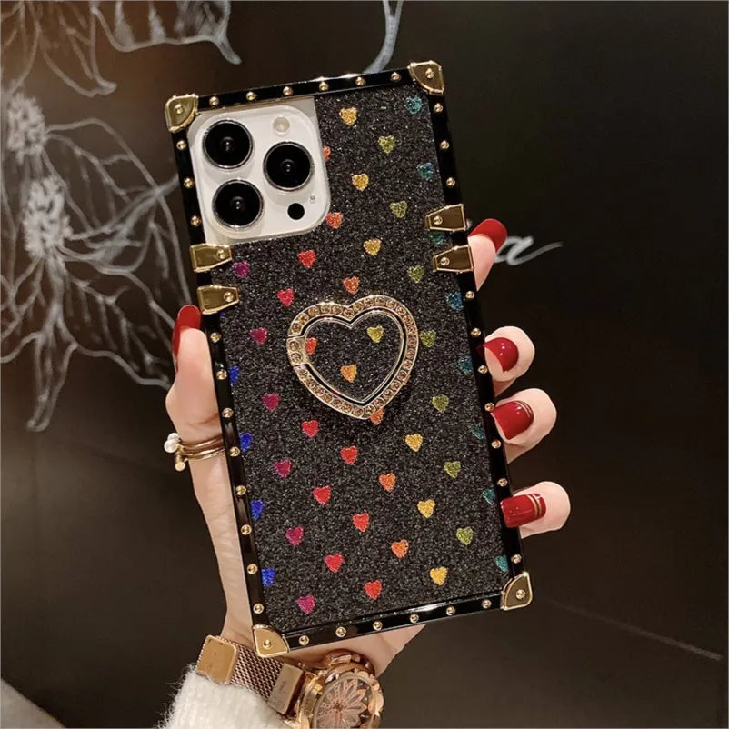 Luxury Love Ring Phone Case for Moto G Stylus 5g 2024 Motorola G Power 2023 One 5G Ace G Play 2022 Pure Gstylus Women Girl Cover