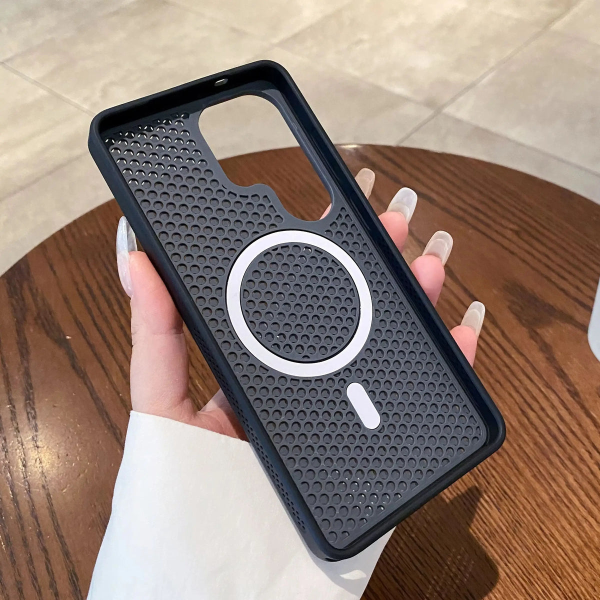 Magnetic Cooling Breathable Mesh Hard PC Case For Samsung Galaxy S26 S25 S24 S23 Ultra For Magsafe Shockproof Slim Matte Cover