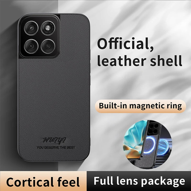 Luxury Business Leather Soft Frame Magnetic Cover For Motorola Edge 60 Fusion Edge60Fusion 5G Phone Cases Capa