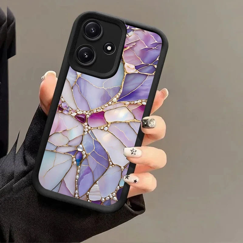 High-Quality colorful gem Matte Shockproof Cover  Anti-drop FOR Motorola Moto G04 G14 E13 G34 G10 G20 G30 G22 4G G24/G24 Power G