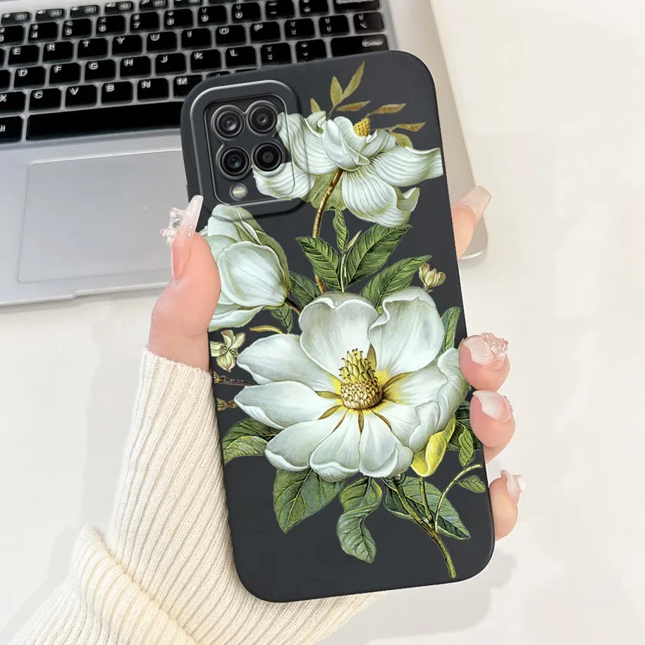 Case For Samsung Galaxy A22 M22 M32 4G Case SM-A225F SM-M225F SM-M325F Shockproof Cover Fashion Painted Soft Silicone Phone Capa