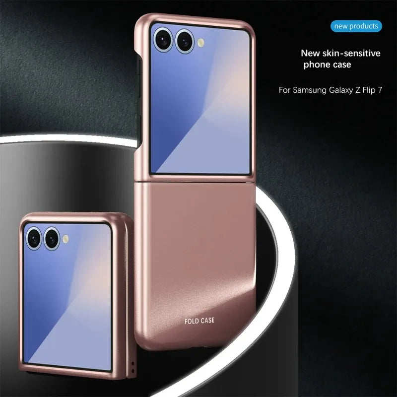 Micro-frosted Feel Comfortable Anti-fingerprint Stylish Color Phone Case For Samsung Galaxy Z Flip 7 6 5 4 3 Slim Protect Cover