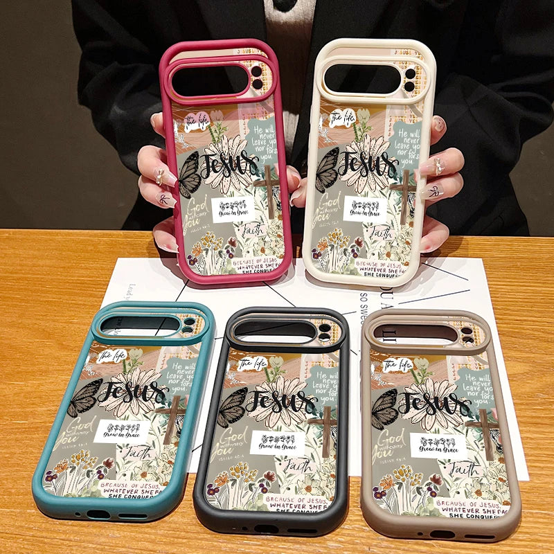 Creative Collage Patterns Case For Google Pixel 8 9 7 Pro Pixel 9 Pro XL Soft TPU Silicone Phone Cover For Google Pixel 7A 8A