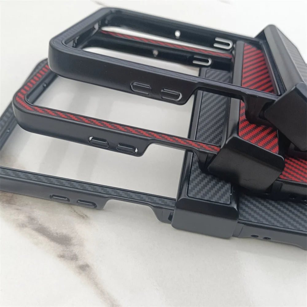 Matte Hard Carbon Fiber Texture Pattern Magnetic Case For Motorola Razr 60 50 Ultra Razr60 For Magsafe Wireless Charging Cover