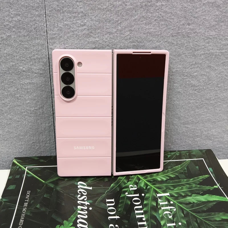 Skin Feel Phantom Shield Case For Samsung Galaxy Z Fold 7 6 5 4 3 Fold7 Fold6 2-piece Set Protective Shockproof Back Cover Funda