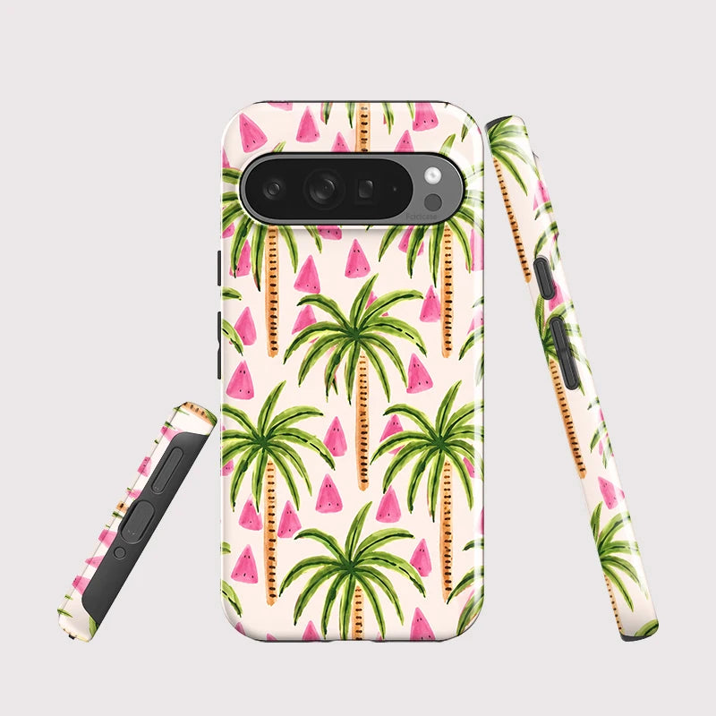 Fcicicase Coconut Tree Print Phone Case For Google Pixel 10A 10 8 9 Pro 10 9 Pro XL 7A 8A Matte Anti-Drop Acrylic Back Cover