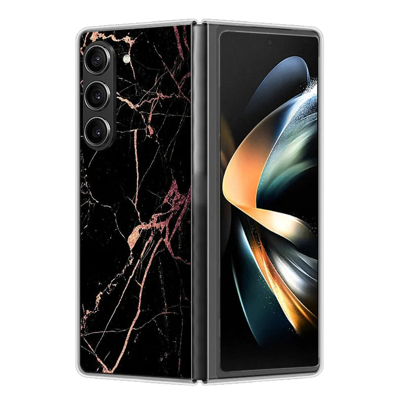 Case For Samsung Galaxy Z Fold 6 Cover Shockproof Hard Plastic PC Cases For Samsung Z Fold6 Fold 6 5G Fundas Cute Painted Bumper