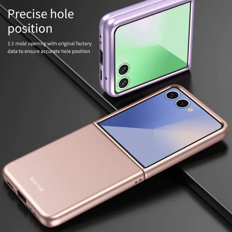 Micro-frosted Feel Comfortable Anti-fingerprint Stylish Color Phone Case For Samsung Galaxy Z Flip 7 6 5 4 3 Slim Protect Cover
