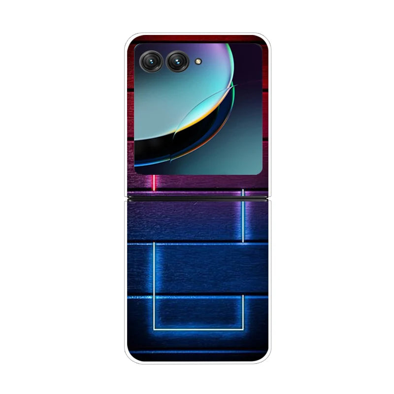 For Motorola Razr 50 Ultra Case Cute Transparent PC Hard Case Back Cover For Moto Razr 50 Ultra Phone Coque 50Ultra Plus Capa