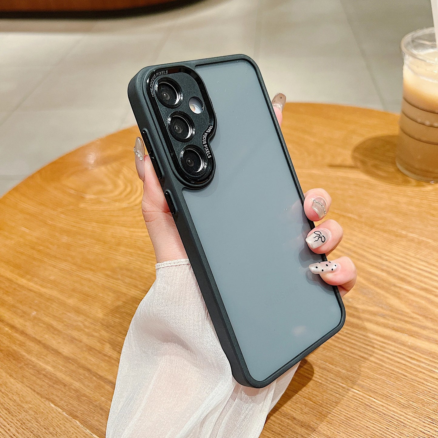 Transparent Acrylic Phone Case For Samsung Galaxy S25 S24 FE S23 Plus Ultra A55 A35 A16 A06 Metal Lens Protector Clear Cover