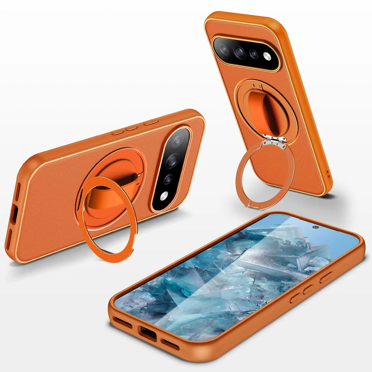 Magnetic Case For Google Pixel 11 10 Pro XL 10a Heavy Armor Wristband Rotating Bracket Drop Protective Cover For Pixel11 Pro XL