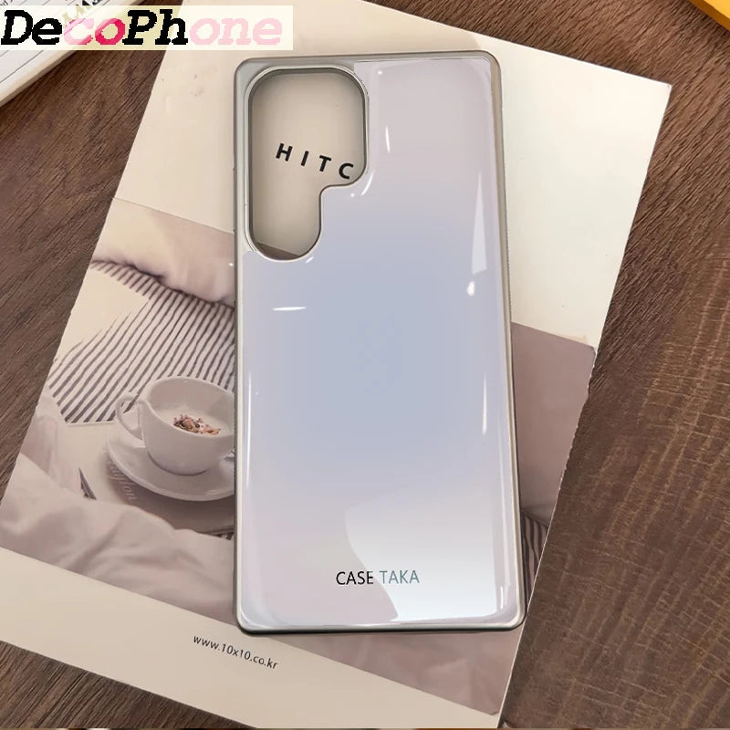ins Color gradient Epoxy Phone Case Anti-drop  FOR Samsung Galaxy 23/24/25/26 PLus FE ULTRA EDGE