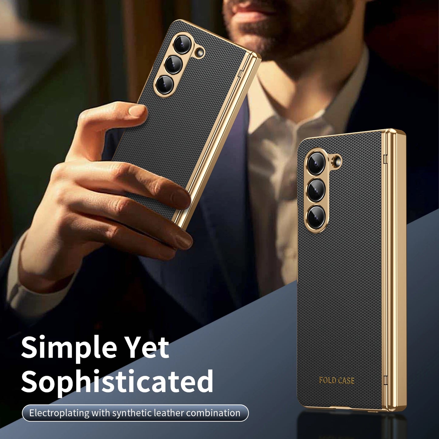 Shockproof Business Glass Film Phone Case for Samsung Galaxy Z Fold 8 Ultra 5G Fold8 Fold7 Fold 7 6 4 5 3 Fold6 Fold5 Fold4